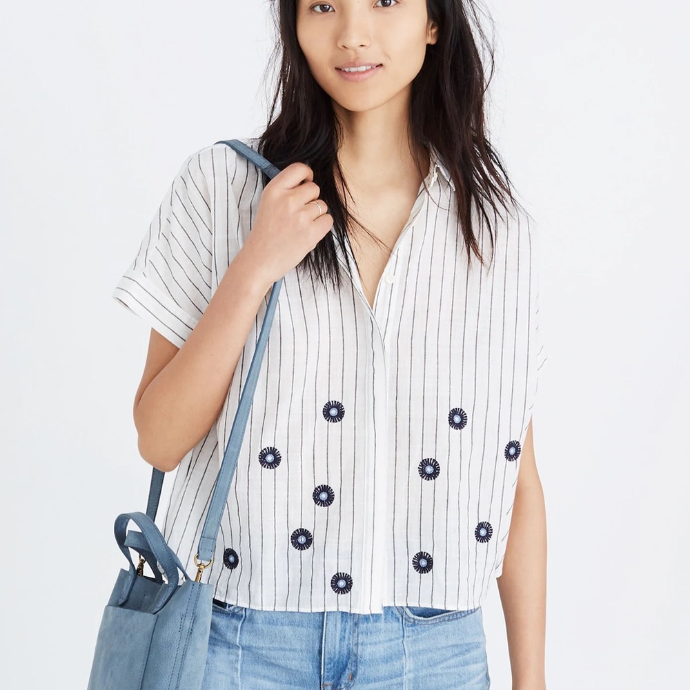 Madewell Embroidered Hilltop Shirt